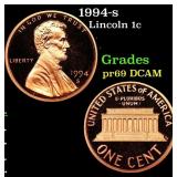 1994-s Proof Lincoln Cent 1c Grades GEM++ Proof De