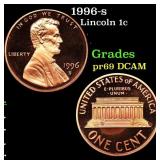 1996-s Proof Lincoln Cent 1c Grades GEM++ Proof De