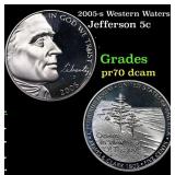 2005-s Western Waters Proof Jefferson Nickel 5c Gr