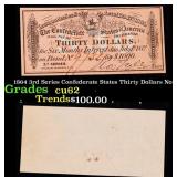 1864 3rd Series Confederate States Thirty Dollars