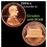 1994-s Proof Lincoln Cent 1c Grades GEM++ Proof De