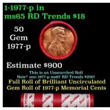 BU Shotgun Lincoln 1c roll, 1977-p 50 pcs Dunbar W