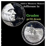 2005-s Western Waters Proof Jefferson Nickel 5c Gr