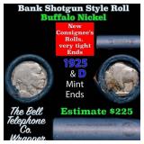 Buffalo Nickel Shotgun Roll in Old Bank Style 