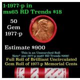 BU Shotgun Lincoln 1c roll, 1977-p 50 pcs Dunbar W