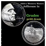 2005-s Western Waters Proof Jefferson Nickel 5c Gr