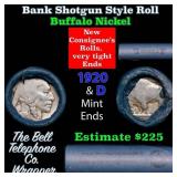 Buffalo Nickel Shotgun Roll in Old Bank Style 