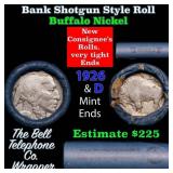 Buffalo Nickel Shotgun Roll in Old Bank Style 