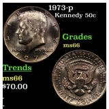 1973-p Kennedy Half Dollar 50c Grades GEM+ Unc