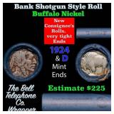 Buffalo Nickel Shotgun Roll in Old Bank Style 
