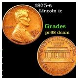 1975-s Proof Lincoln Cent 1c Grades GEM++ Proof De