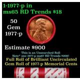 BU Shotgun Lincoln 1c roll, 1977-p 50 pcs Dunbar W