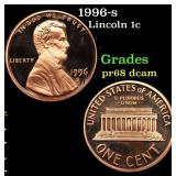 1996-s Proof Lincoln Cent 1c Grades GEM++ Proof De