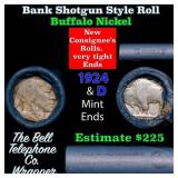 Buffalo Nickel Shotgun Roll in Old Bank Style 