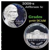 2009-s Proof Jefferson Nickel 5c Grades GEM++ Proo