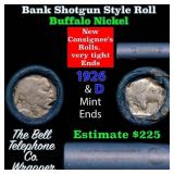 Buffalo Nickel Shotgun Roll in Old Bank Style 