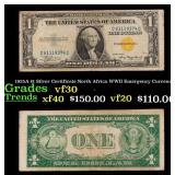 1935A $1 Silver Certificate North Africa WWII Emer