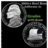 2004-s Keel Boat Proof Jefferson Nickel 5c Grades