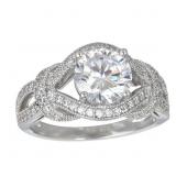 Decadence Sterling SIlver 8mm Round Love Knot Ring