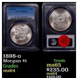 PCGS 1898-o Morgan Dollar 1 Graded ms64 By PCGS