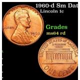 1960-d Sm Date Lincoln Cent 1c Grades Choice Unc R