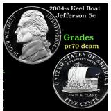 2004-s Keel Boat Proof Jefferson Nickel 5c Grades