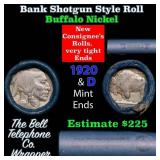 Buffalo Nickel Shotgun Roll in Old Bank Style 