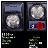 PCGS 1898-o Morgan Dollar 1 Graded ms64 By PCGS