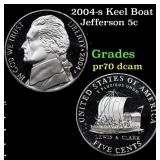 2004-s Keel Boat Proof Jefferson Nickel 5c Grades