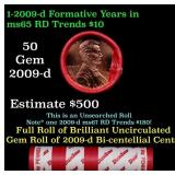 BU Shotgun Lincoln 1c roll, 2009-d Presidency 50 p