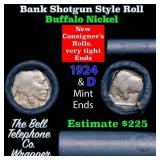 Buffalo Nickel Shotgun Roll in Old Bank Style 