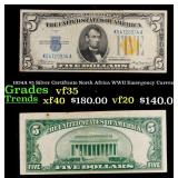 1934A $5 Silver Certificate North Africa WWII Emer