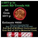 BU Shotgun Lincoln 1c roll, 1977-p 50 pcs Dunbar W