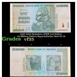 2007-2008 Zimbabwe (ZWR 3rd Dollar) 50 Million Dol
