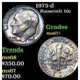 1975-d Roosevelt Dime 10c Grades Gem++ Unc