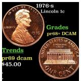 1976-s Proof Lincoln Cent 1c Grades GEM++ Proof De