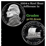 2004-s Keel Boat Proof Jefferson Nickel 5c Grades