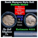 Buffalo Nickel Shotgun Roll in Old Bank Style 