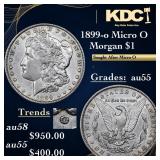 1899-o Micro O Morgan Dollar $1 Grades Choice AU
