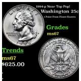1994-p Washington Quarter Near Top Pop! 25c Graded