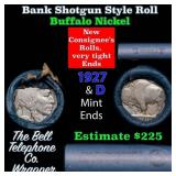 Buffalo Nickel Shotgun Roll in Old Bank Style 