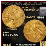 ***Major Highlight*** 1925-d Gold Indian Quarter E