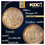 1885-o Morgan Dollar $1 ms66+ SEGS
