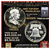 ***Major Highlight*** 1955 Proof Franklin Half Dol