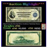 1918 $2 large Size Blue Seal Silver Certificate "B