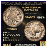 ***Major Highlight*** 1929-s Buffalo Nickel TOP PO