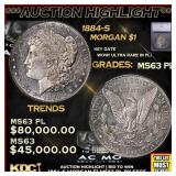 ***Major Highlight*** 1884-s Morgan Dollar $1 ms63