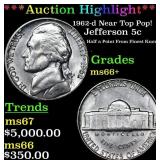 ***Auction Highlight*** 1962-d Jefferson Nickel Ne