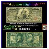 1896 $2 large size Red Seal Silver Certificate Gra