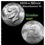 1976-s Silver Eisenhower Dollar $1 Grades GEM++ Un